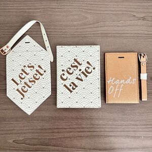 Luggage Tags & Passport Holder Set